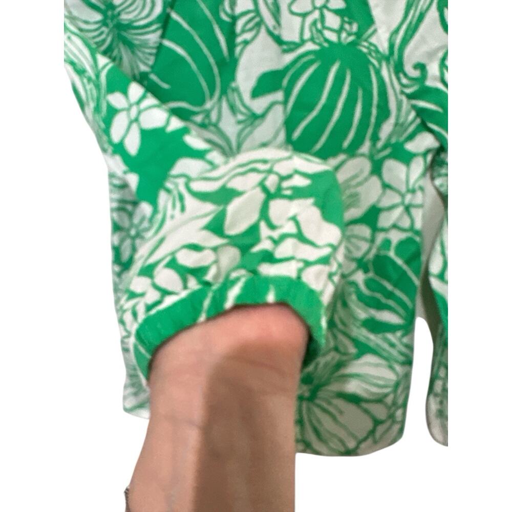 Lilly Pulitzer Camryn Tops ,Tunic in the Spearmint Green Kiss My Tulips XXS - Picture 8 of 8